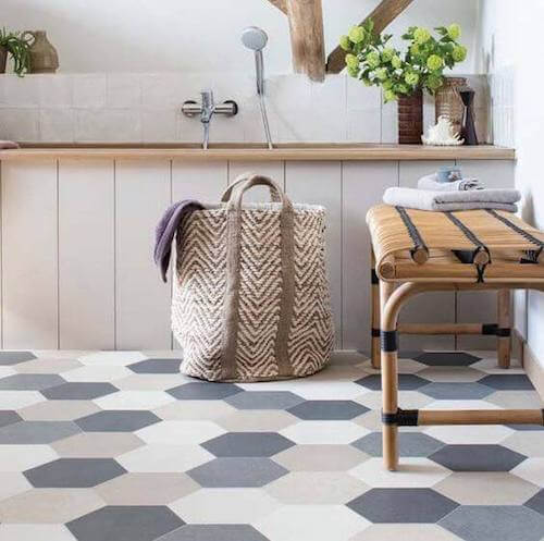 Pavimento in vinile per il bagno