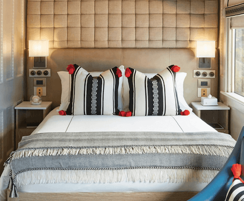 Camera da letto biancheria cuscini