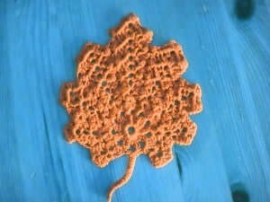 Sottobicchiere fatto a mano ad uncinetto