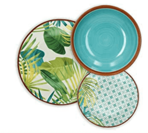 Piatti stile tropical.