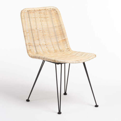 Sedia in rattan sintetico.