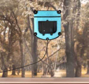 Pulire i vetri delle finestre con un robot lavavetri.