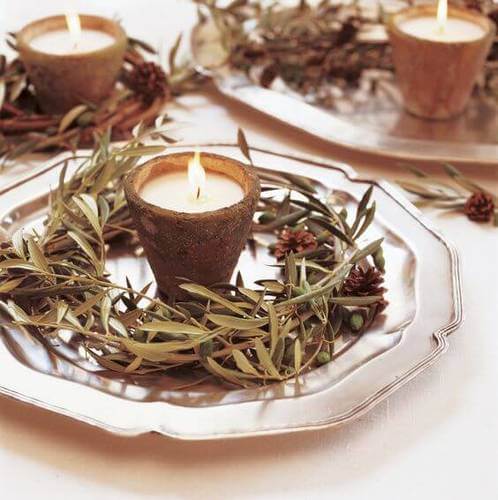 Candele per un matrimonio.