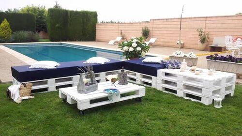 pallets per decorare il giardino.